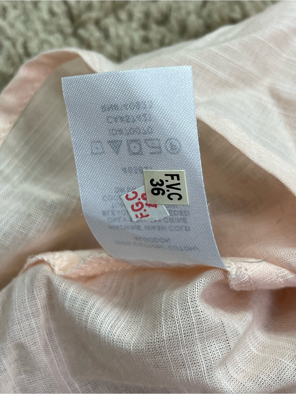 Loft Women’s Pale Pink Eyelet Yoke Peasant‎ Top - Picture 9 of 12